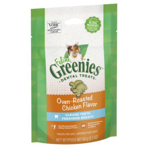 Feline Greenies Dental Treats Oven Roasted Chicken Flavour 60g
