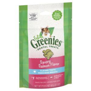 Feline Greenies Dental Treats Savoury Salmon Flavour 60g