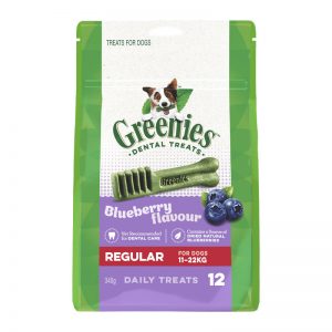 Greenies Blueberry Regular Dental Treats for Dogs - 12 Pack