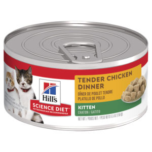 Hills Science Diet Kitten Tender Chicken Dinner 156g x 24 Cans