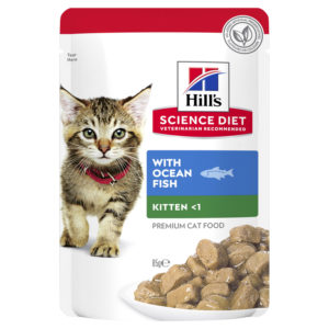 Hills Science Diet Kitten Healthy Development with Ocean Fish 85g x 12 Pouches