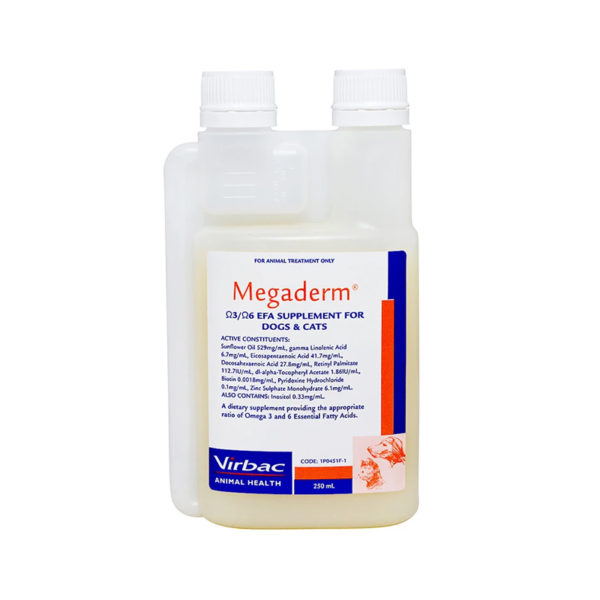 Megaderm Omega 3 & 6 for Dogs and Cats 250ml 1