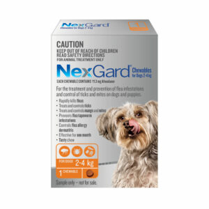 NexGard Orange Chew for Small Dogs (2-4kg) - Single