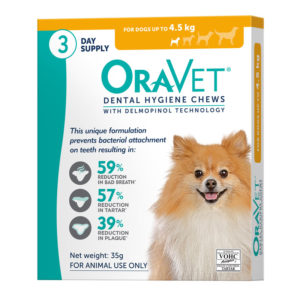 OraVet Dental Chews for Very Small Dogs - 3 Pack