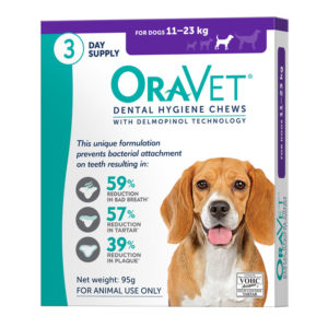 OraVet Dental Chews for Medium Dogs - 3 Pack