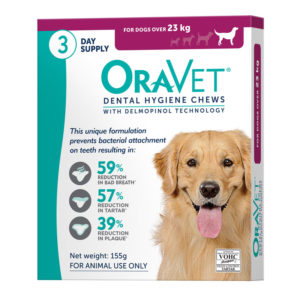 OraVet Dental Chews for Large Dogs -3 Pack