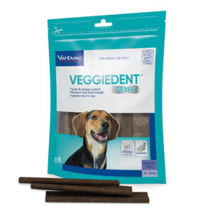VeggieDent FR3SH Dental Chews for Medium Dogs - 15 Pack